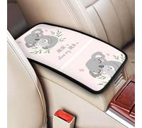 Cute Koala Mom And Baby, Vehicle Center Console Armrest Cover Pad Soft Comfort Car Handrail Box Cushion Universal