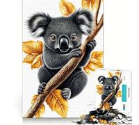 Cute Koala on Branch Jigsaw Puzzles for Adults 1000 Piece Enjoyable Game Firm Joint Family Enjoyable Santa Present (38x26cm)