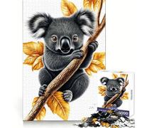 Cute Koala on Branch Jigsaw Puzzles for Adults 1000 Piece Enjoyable Game Firm Joint Family Enjoyable Santa Present (38x26cm)