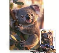 Cute Koala on Branch Puzzles for Teenagers 1000 Piece Brain Think Good Thick Real Challenge Room Decor (38x26cm)