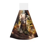 Cute Koala Plant Hangable portable towel, velvet super absorbent kitchen towel, children's adult bathroom kitchen hanging towel