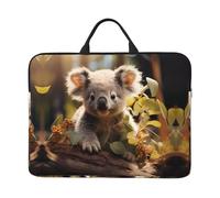 Cute Koala Plant Printed Laptop Sleeve - (16.5 x 12.2 inches) Shockproof Portable Laptop Sleeve