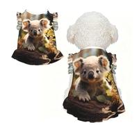 Cute Koala Plant Ruffle Dog Dress Frilly Sleeveless Breathable Summer Party for Small Dogs Cats S
