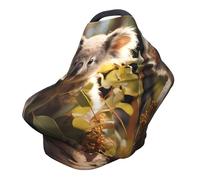 Cute Koala Plant Versatile full-print Stroller Chair Cover/Nursing Cover, specially designed for your baby