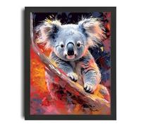 Cute Koala Print Wall Art Koala Bear On A Branch A3 A4 A5 Artwork Koala Picture A4 Poster on Canvas - Wall Art Home Decor Movie Poster Canvas Film Cinema Retro Vintage Cult Classic Nostargic Saga Mod