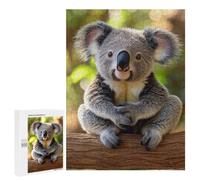 Cute Koala Sitting on Branch Jigsaw Puzzle, 500 PCS, Indoor Activity for The Home, Classic Jigsaw Entertainment for The Home, for Family Fun