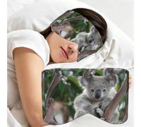 Cute Koala, Sleep Mask for Home Travel, Full Eye Covers Light Blocking Eye Mask Sleep Eye and Ear Muffs