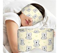 Cute Koala, Sleep Mask for Home Travel, Full Eye Covers Light Blocking Eye Mask Sleep Eye and Ear Muffs