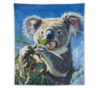 Cute Koala Stylish Wall Tapestry Decorations Hanging Poster Blanket for Living Room Office