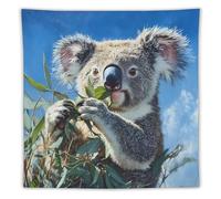 Cute Koala Stylish Wall Tapestry Decorations Hanging Poster Blanket for Living Room Office