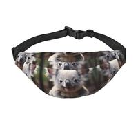 Cute Koala Travel Fashion Waist Bag, Suitable for Sports, Running, Cycling, Traveling, Fishing Boys Large Crossbody Waist Bag,