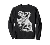 Cute Koala with Sunglasses Guitar Player Funny Guitarist Sweatshirt