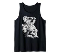 Cute Koala with Sunglasses Guitar Player Funny Guitarist Tank Top