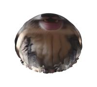 Cute Koala Women's shower cap, waterproof, reusable, with washable elastic cord, suitable for long hair and braids, ideal for showering.