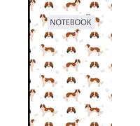Cute Kooikerhondje Dog Pattern: Lined Journal Notebook Kooikerhondje Gifts for Nederlandse Kooikerhondje lovers | 6" X 9" | 110 Blank Lined