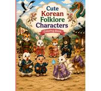 Cute Korean Folklore Characters Coloring Book: Adorable Tigers, Rabbits, Dragons & More Inspired by Korean Folk Tales and Minhwa