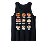 Cute Korean Food Bulgogi Kimchi Tteokbokki Samgyeopsal Bibim Tank Top