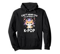 Cute Korean Shiba Dog Can't Hear You I'm Listening To K-Pop Pullover Hoodie