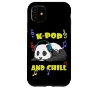 Cute Kpop Music Panda K Pop And Chill Vibes Case for iPhone 11