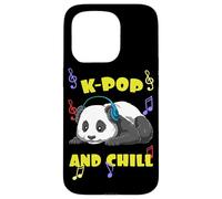 Cute Kpop Music Panda K Pop And Chill Vibes Case for iPhone 15 Pro