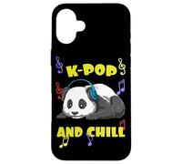 Cute Kpop Music Panda K Pop And Chill Vibes Case for iPhone 16 Plus