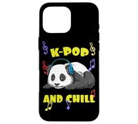 Cute Kpop Music Panda K Pop And Chill Vibes Case for iPhone 16 Pro Max