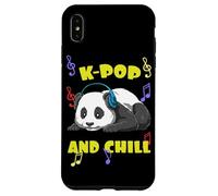 Cute Kpop Music Panda K Pop And Chill Vibes Case for iPhone XS Max