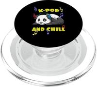 Cute Kpop Music Panda K Pop And Chill Vibes PopSockets PopGrip for MagSafe