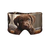 Cute Labrador Dog 1 Printed Sleeping Blindfold, Padded Ear Warmer Mask, Adjustable Head Wrap, for Deep Relaxation