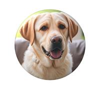 Cute Labrador Dog Button Pins 5 Pcs, 2.4 Inch Round Button Badges Metal Personalized Picture Photo Pin Buttons Kit For Craft Supplies Christmas Diy Party Projects