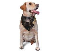 Cute Labrador Dog Dog Bandana Pet Scarf Accessories for Small Medium Dogs Cats Photo Prop, Triangle Pet Bandanas Adjustable Puppy Bib Washable Dog Kerchief Puppy Neckerchief