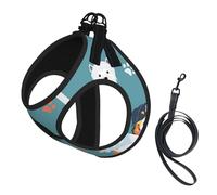 Cute Labrador Dog,Pet Harness,Adjustable Reflective Dog Harness,Pet Leash Vest,S