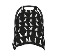 Cute Labrador Dog Print Baby Car Seat Covers, Breathable Nursing Cover Breastfeeding Cover, Stroller Covers, Multi-use Infant Carseat Canopy, Baby Boys Girls Newborn Essentials