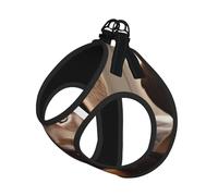 Cute Labrador Dog Print Harness Leash Set For Cat And Small Dog, Adjustable, Reflective, And Escape-Proof Vest With Soft Breathable Mesh Lining