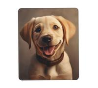 Cute Labrador Dog Print Small Desk Pad,Rubber Base with Precision Stitched Edges,Perfect for Office,Gaming