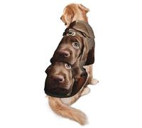 Cute Labrador Dog Print Soft Dog Hoodie For Medium To Large Dogs, Warm And Breathable Winter Pet Sweatshirt, Easy To Wear Jumper For Cold Weather