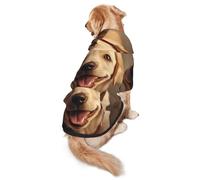 Cute Labrador Dog Print Soft Dog Hoodie For Medium To Large Dogs, Warm And Breathable Winter Pet Sweatshirt, Easy To Wear Jumper For Cold Weather