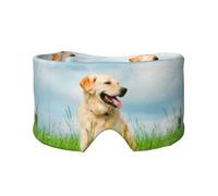 Cute Labrador Dog Printed, Full Eye Covers Light Blocking Eye Mask Sleep Eye and Ear Muffs