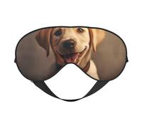 Cute Labrador Dog Sleep Mask,100% Natural Mulberry Silk Eye Mask with, Ultra-Soft Eye Covers for Sleeping, Travel, Nap