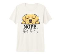 Cute Labrador Nope Not Today Funny Sleeping Dog Lover Premium T-Shirt