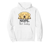 Cute Labrador Nope Not Today Funny Sleeping Dog Lover Pullover Hoodie