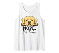 Cute Labrador Nope Not Today Funny Sleeping Dog Lover Tank Top