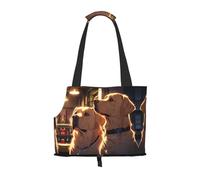 Cute Labrador Printed pet Shoulder Bag - Foldable Design, Small cat and Dog Travel Bag