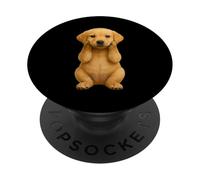 Cute Labrador Puppy Sitting Adorable Pet Picture PopSockets Adhesive PopGrip