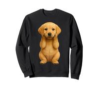 Cute Labrador Puppy Sitting Adorable Pet Picture Sweatshirt