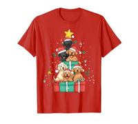 Cute Labrador Retriever Lab Dog Christmas Tree Xmas Hat T-Shirt