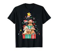 Cute Labrador Retriever Lab Dog Christmas Tree Xmas Hat T-Shirt