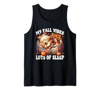 Cute Labrador Retriever Stuff Funny Fall Saying Autumn Sleep Tank Top