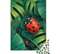 Cute Lady Bug Adult Jigsaw Puzzle, 1000 Pieces, 52x38cm/1000pcs, Low-dust White Pieces for Sorting; Screen-free Family Time at Home