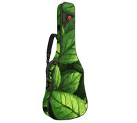 Cute Lady Bugs on Green Leaves Padded Guitar Bag, Protective Acoustic Guitar Cover Gig Bag for Electric Bass Classical Guitar